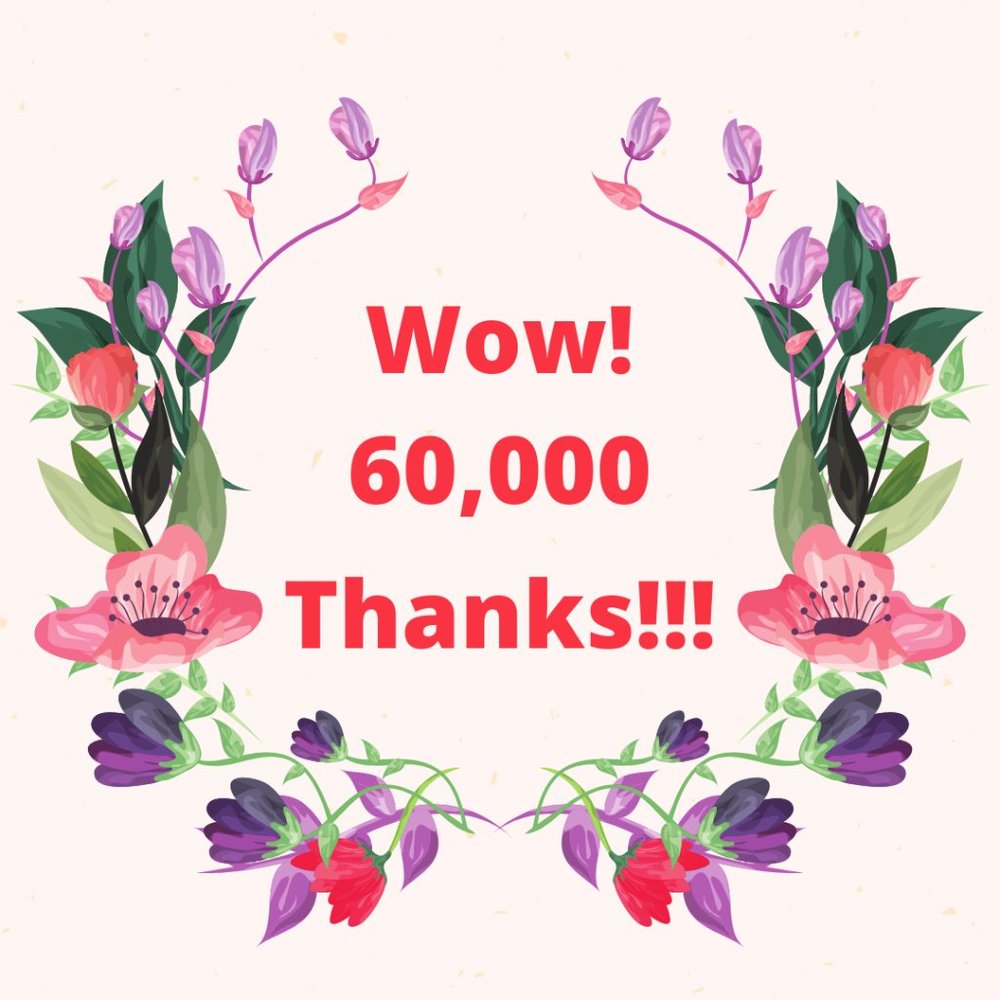 Wow 60,000 Followers
